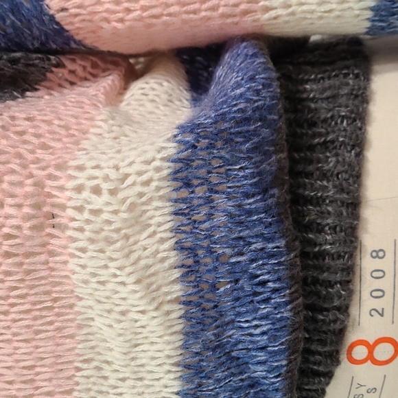 Light open knit striped sweater - Picture 5 of 6